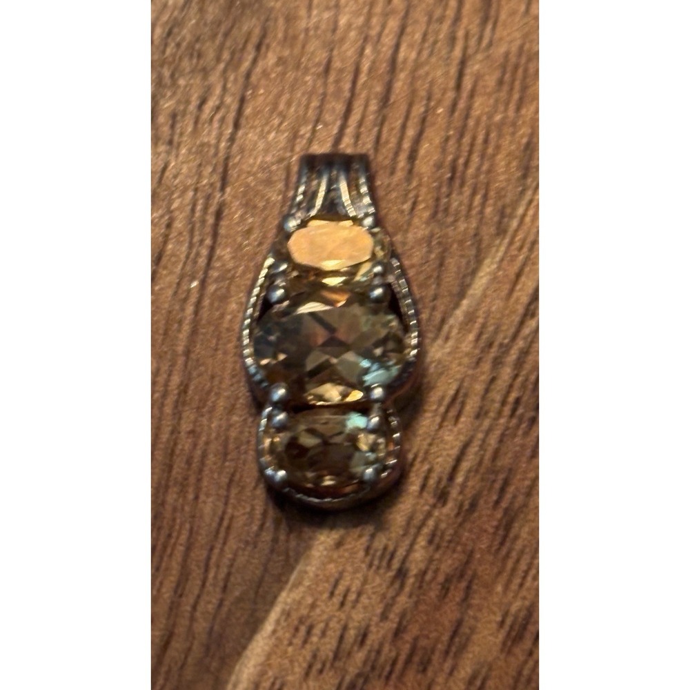 Sterling Silver 925 & Citrine Pendant